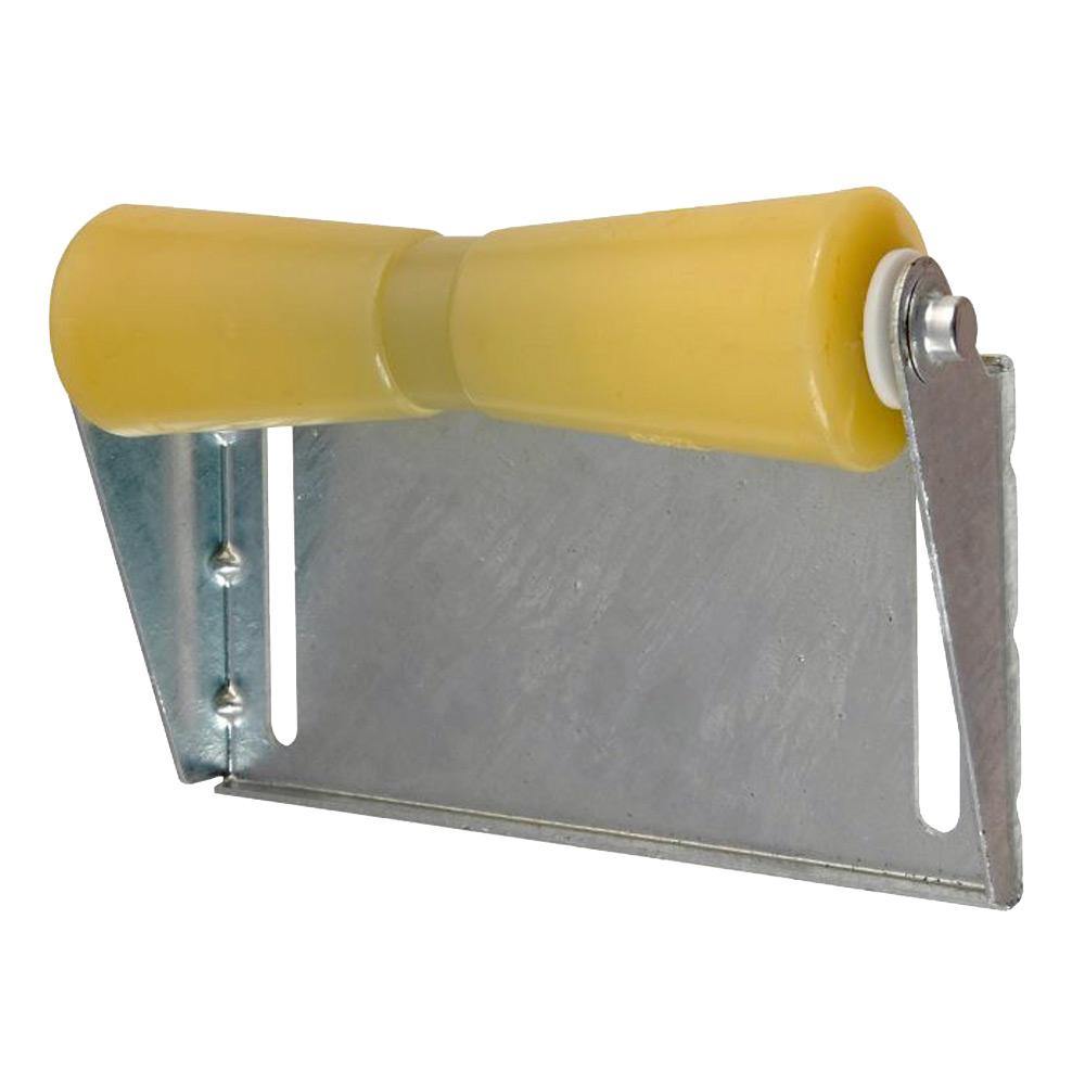 C.E. Smith Panel Bracket Assembly 12" Keel Roller - Yellow TPR [10455G] - Bulluna.com