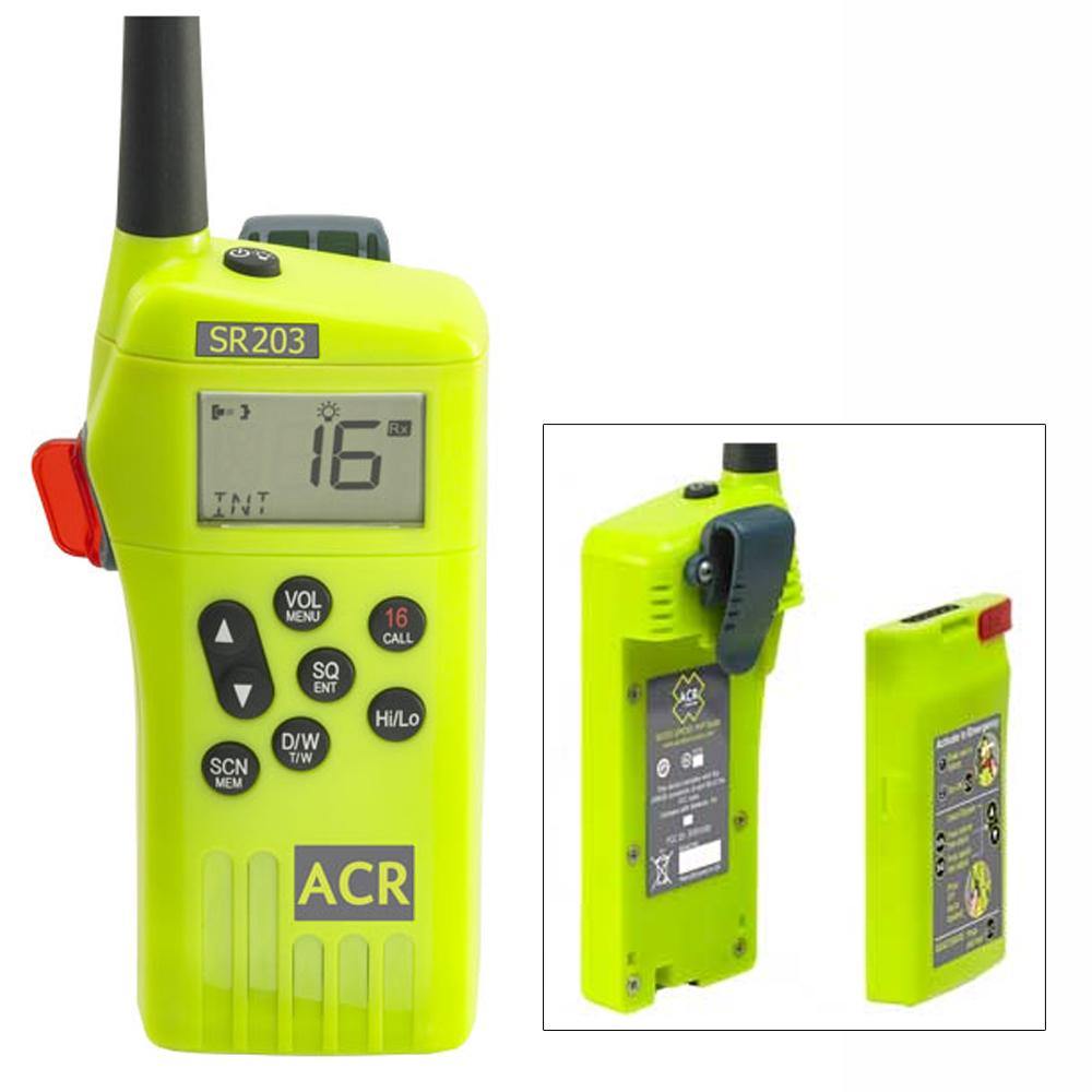 ACR SR203 GMDSS Survival Radio w/Replaceable Lithium Battery [2827] - Bulluna.com