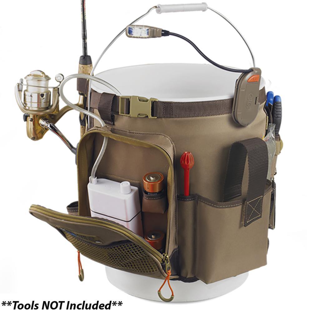 Wild River RIGGER 5 Gallon Bucket Organizer w/Light, Plier Holder & Retractable Lanyard [WL3506] - Bulluna.com