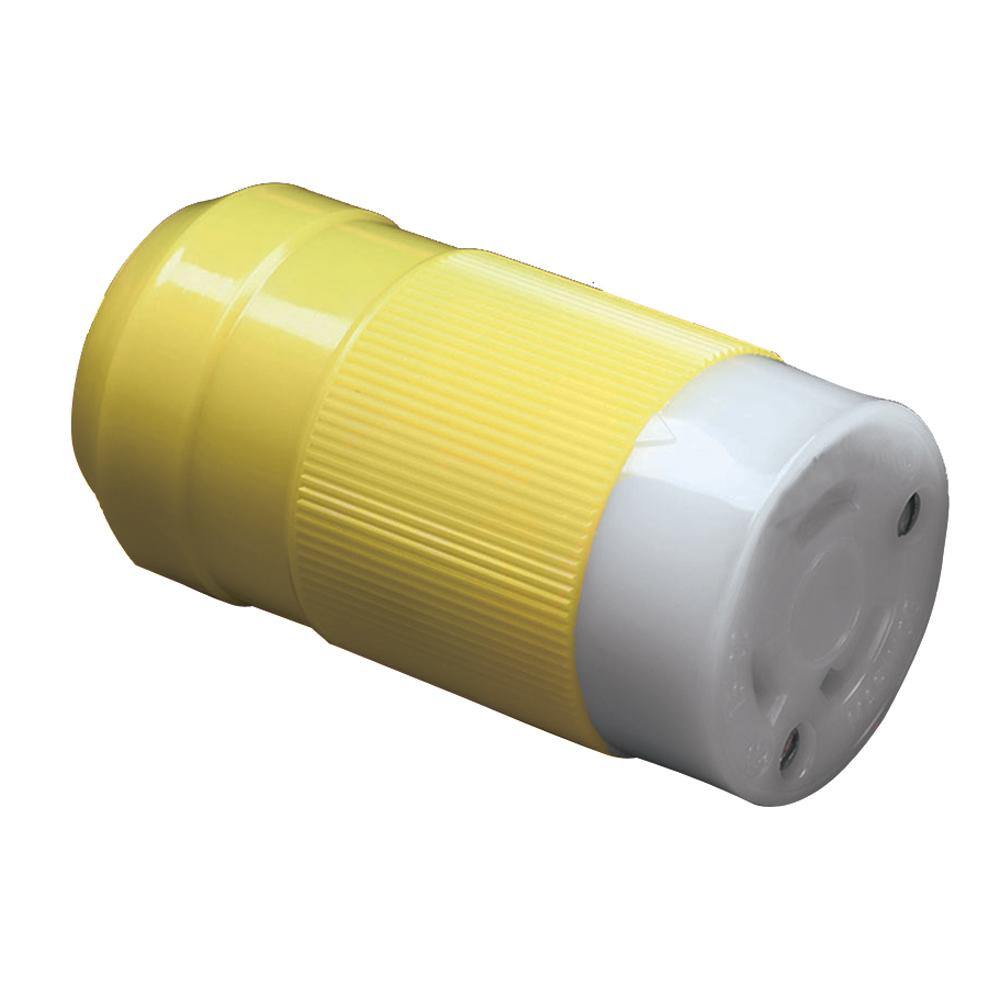 Marinco 6360CRN 50A 125V Female Locking Connector [6360CRN] - Bulluna.com