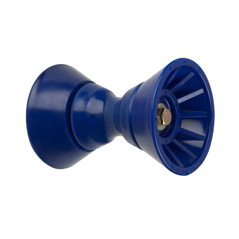 C.E. Smith 4" Bow Bell Roller Assembly - Blue TPR [29331] - Bulluna.com