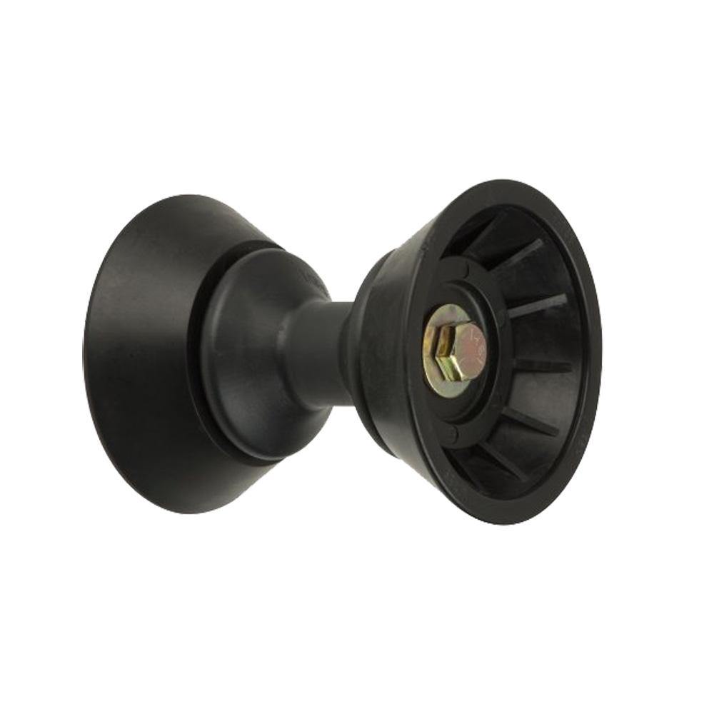 C.E. Smith 3" Bow Bell Roller Assembly - Black TPR [29332] - Bulluna.com