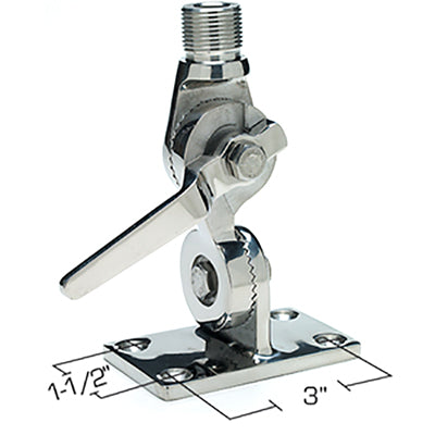 Seachoice Antenna Ratchet Mount Stainless Steel - Bulluna.com