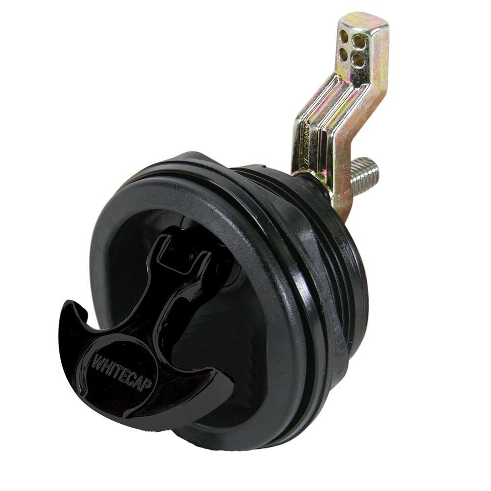 Whitecap T-Handle Latch - Nylon Black/Black - Non-Locking [3230BC] - Bulluna.com