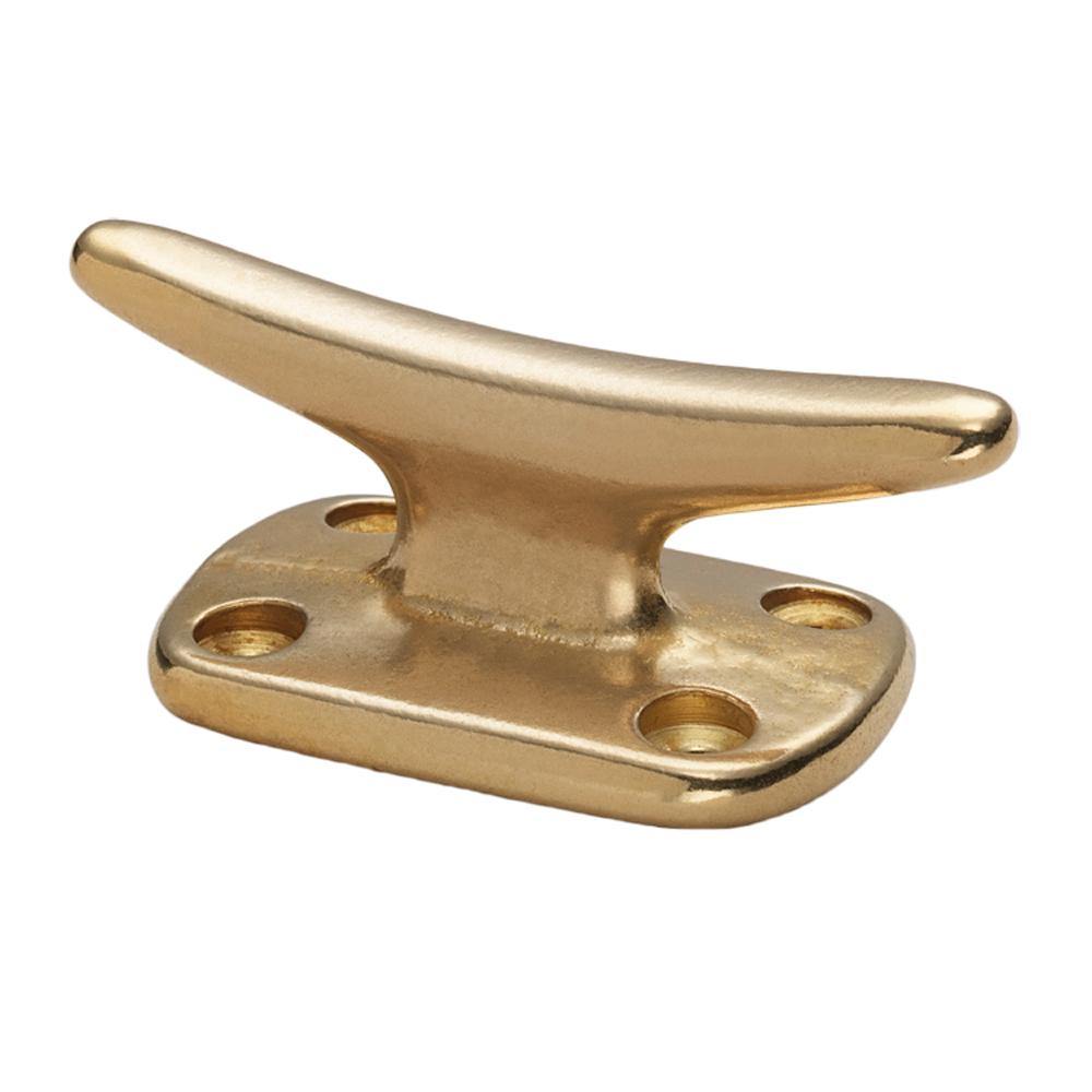 Whitecap Fender Cleat - Polished Brass - 2" [S-976BC] - Bulluna.com