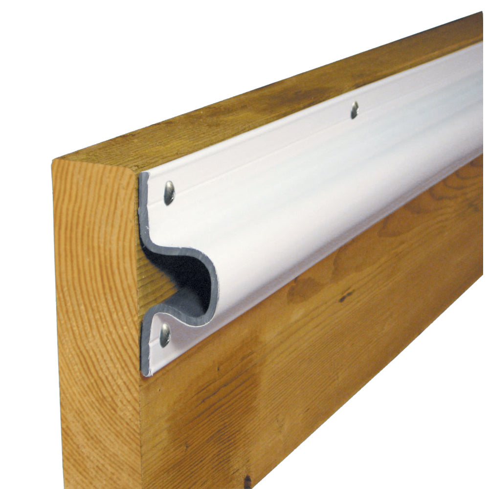 Dock Edge "C" Guard PVC Dock Profile - (4) 6' Sections - White [1133-F] - Bulluna.com