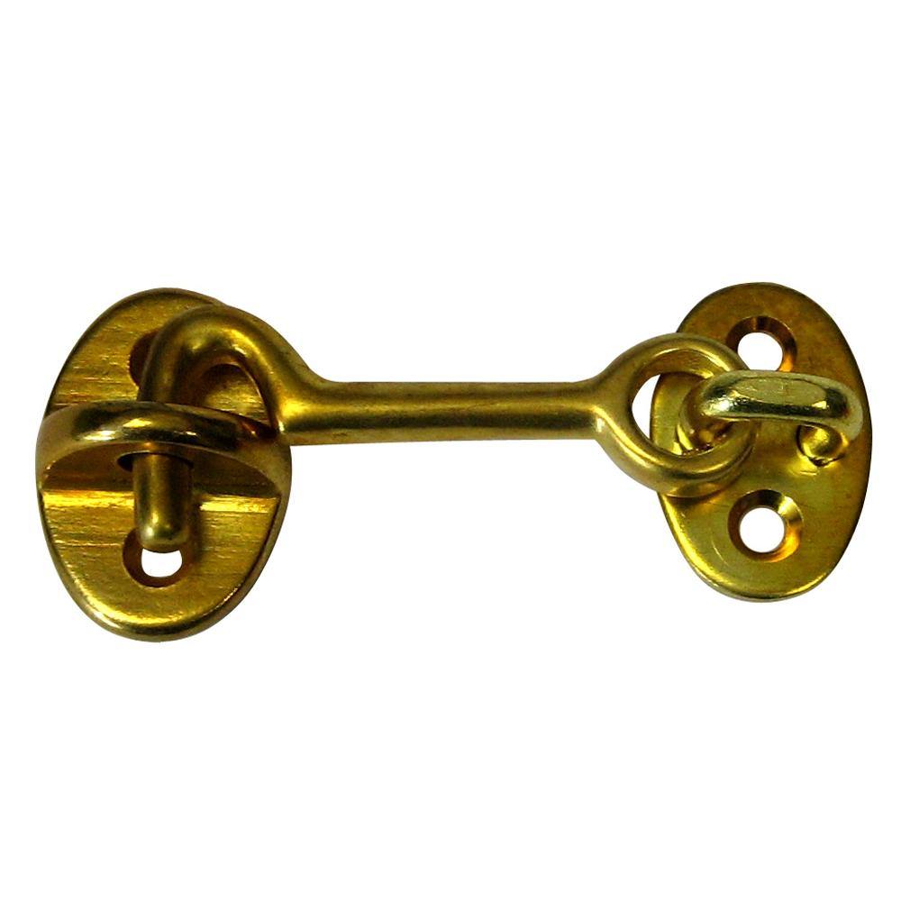 Whitecap Cabin Door Hook - Polished Brass - 2" [S-1401BC] - Bulluna.com