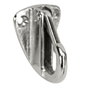 Whitecap Fender Hook - CP/Brass - 1-9/16" x 1-3/16" [S-977C] - Bulluna.com