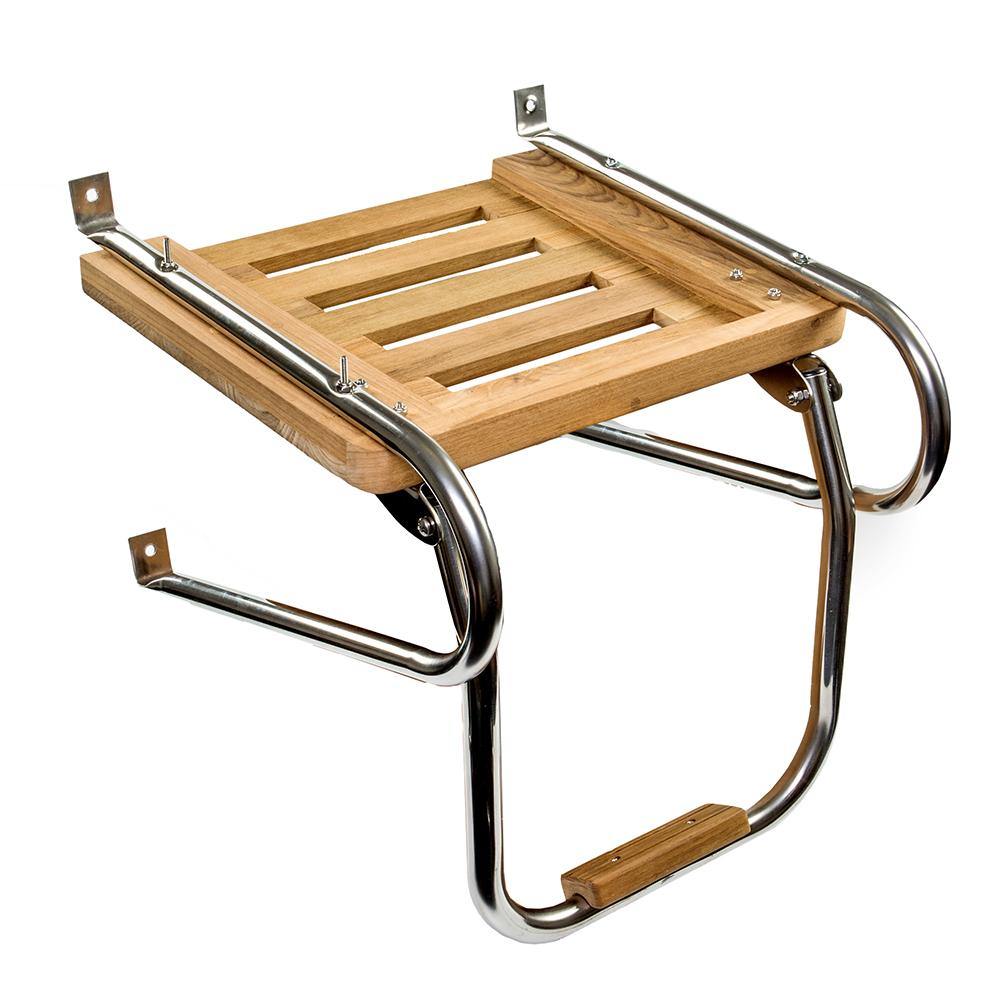 Whitecap Teak Swim Platform w/Ladder f/Inboard/Outboard Motors [60903] - Bulluna.com