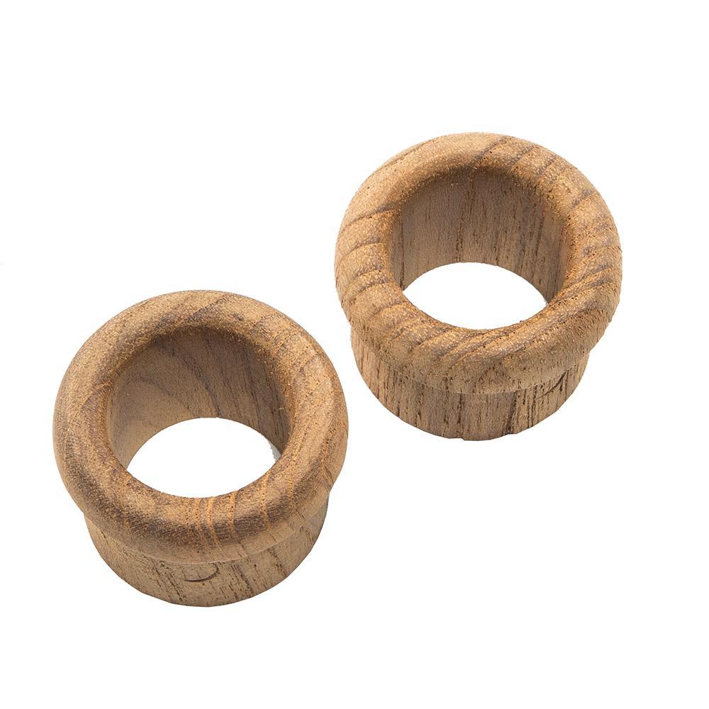 Whitecap Teak Finger Pull - 5/8" Barrel Length - 2 Pack [60145-A] - Bulluna.com