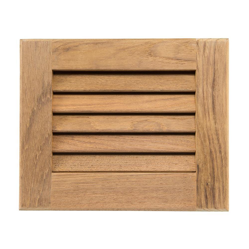 Whitecap Teak Louvered Insert - 7-1/2" x 9-1/8" x 3/4" [60712] - Bulluna.com