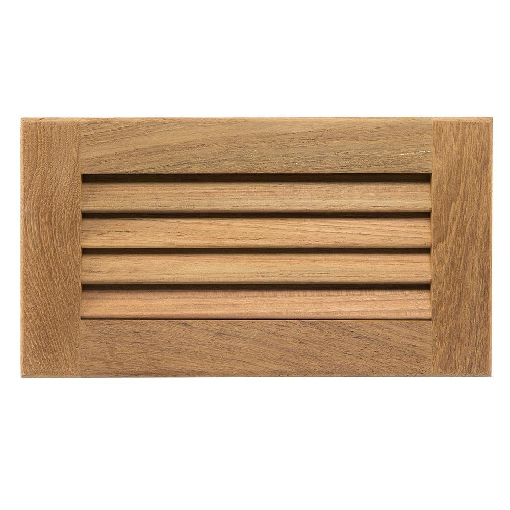 Whitecap Teak Louvered Insert - 6-3/8" x 11-3/16" x 3/4" [60714] - Bulluna.com