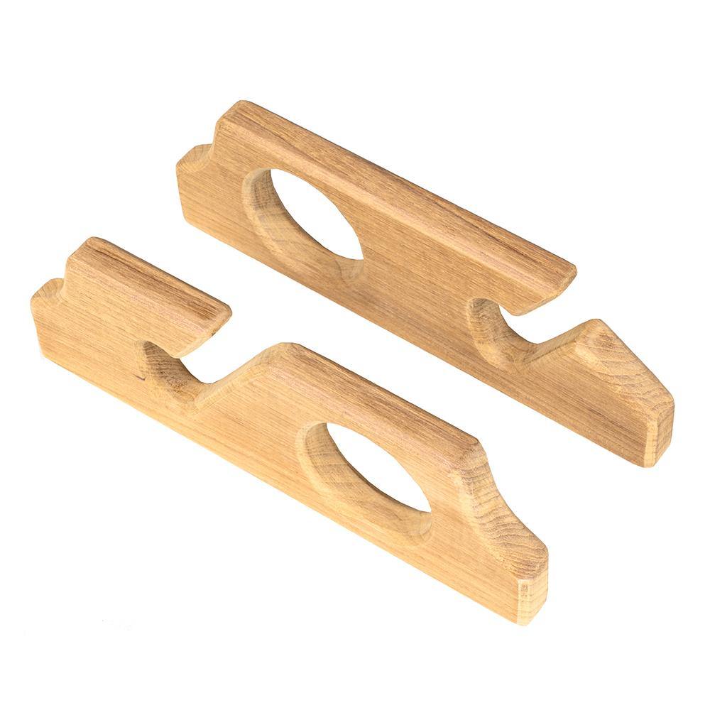 Whitecap Teak Two-Rod Storage Rack - Pair [60610] - Bulluna.com