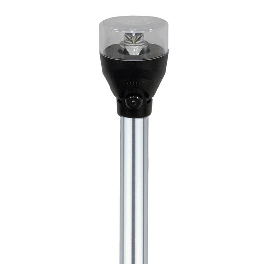 Attwood LED Articulating All Around Light - 24" Pole [5530-24A7] - Bulluna.com