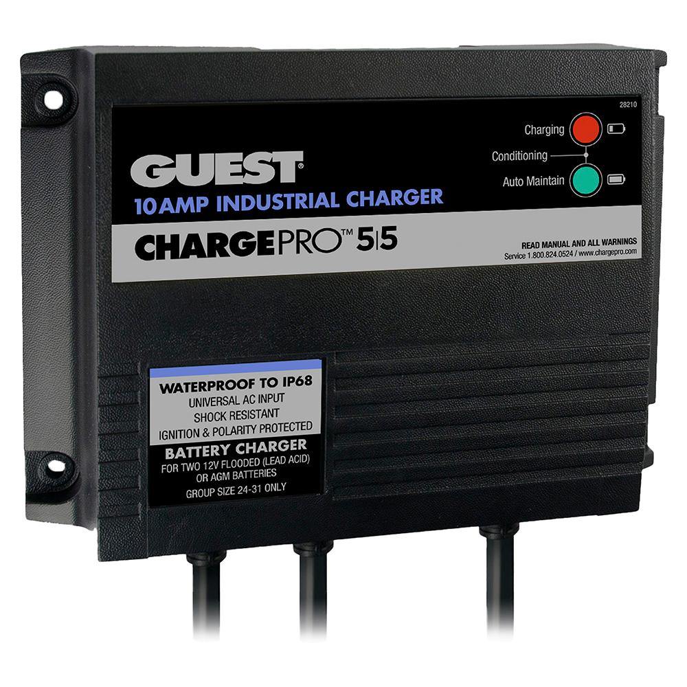 Guest 10AMP - 12/24V 2 Bank 120V Input On-Board Battery Charger [28210] - Bulluna.com