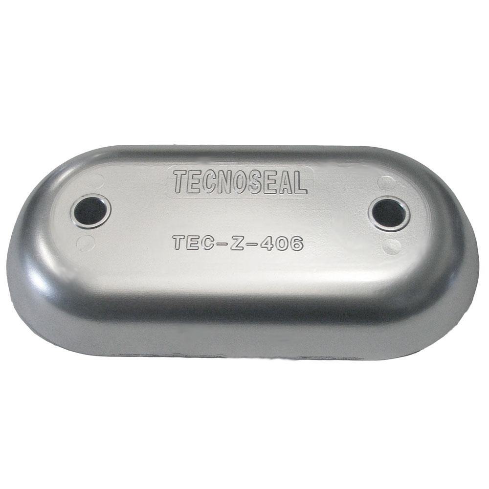 Tecnoseal Z406 Hull Plate Anode - Zinc [TEC-Z-406] - Bulluna.com