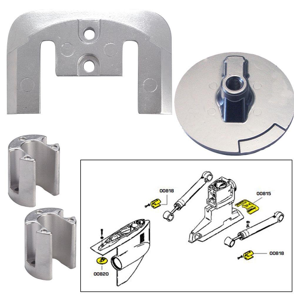 Tecnoseal Anode Kit w/Hardware - Mercury Bravo 2-3 - Zinc [20804] - Bulluna.com