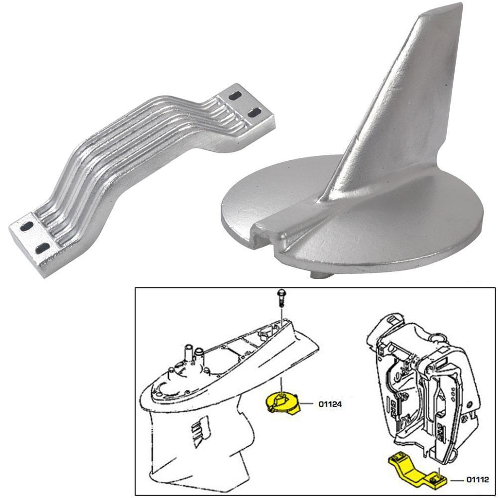 Tecnoseal Anode Kit - Yamaha 200-250HP - Zinc [21104] - Bulluna.com