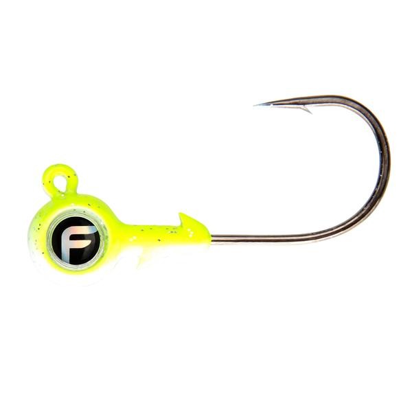 Fathom Bug Eye Jig Head 1/8 Ounces - 4 pack - Bulluna.com