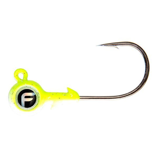 Fathom Bug Eye Jig Head 1/4 Ounces - 4 pack - Bulluna.com