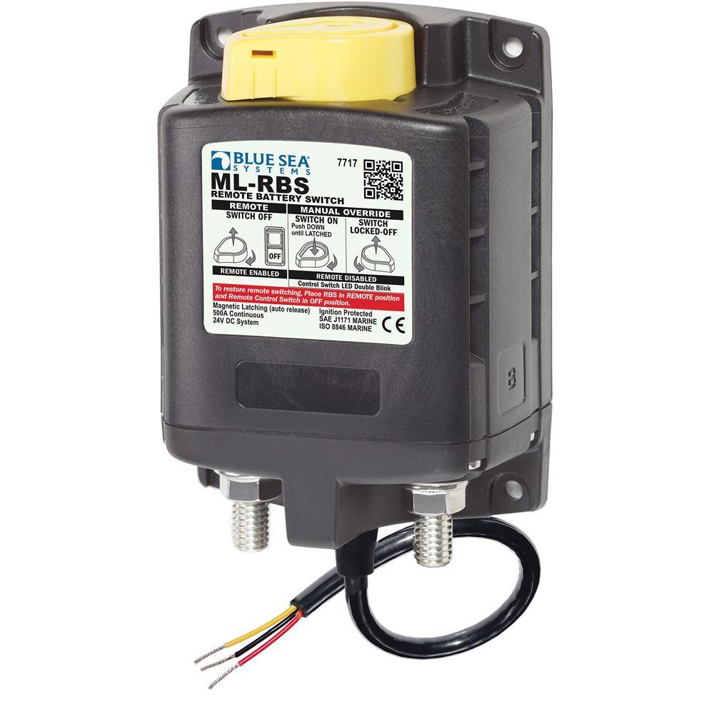 Blue Sea 7717 ML-RBS Remote Battery Switch w/Manual Control Auto-Release - 24V [7717] - Bulluna.com