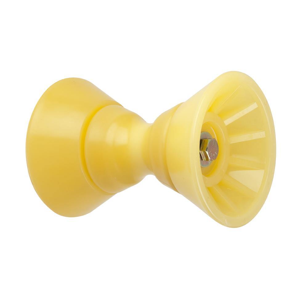 C.E. Smith 4" Bow Bell Roller Assembly - Yellow TPR [29301] - Bulluna.com