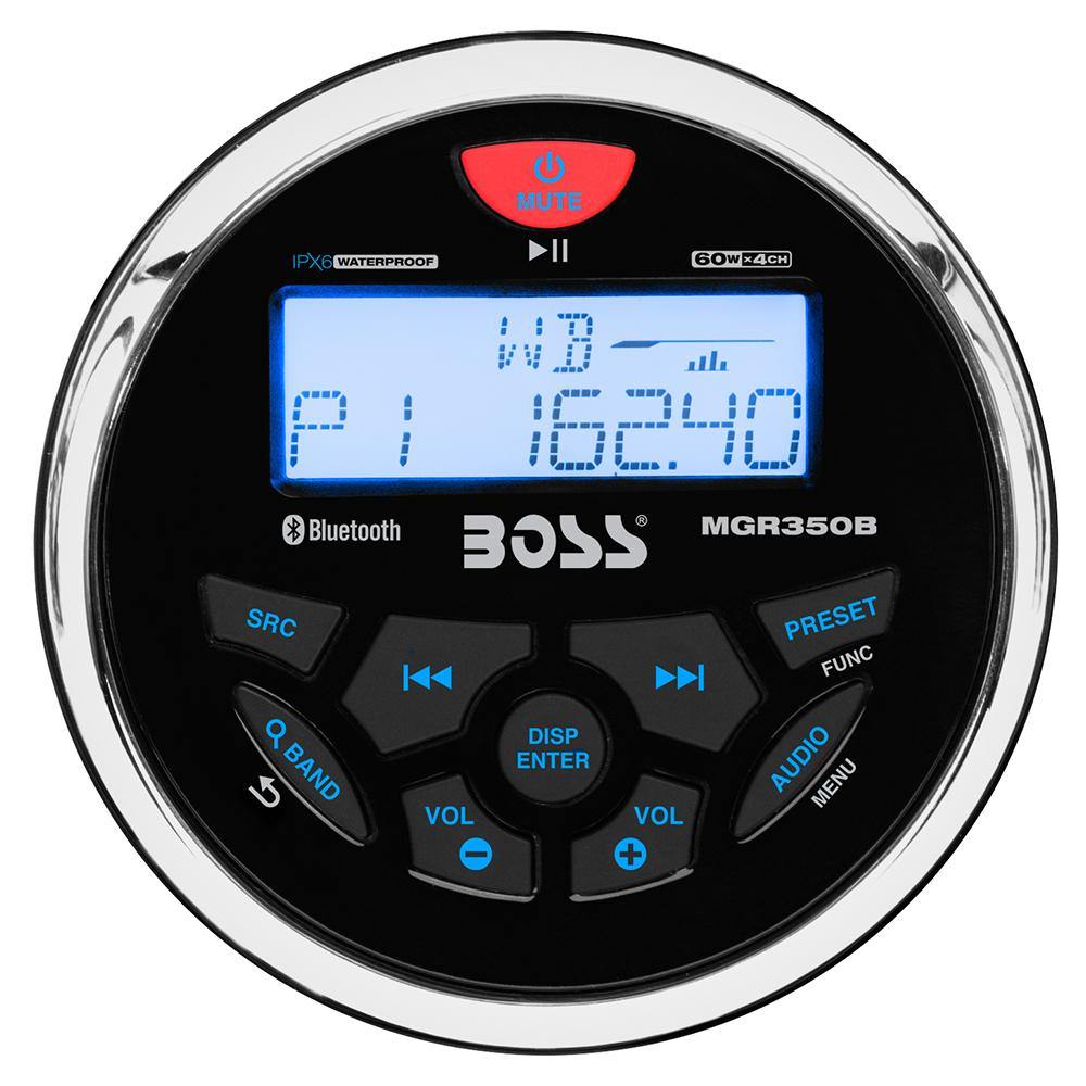 Boss Audio MGR350B Marine Gauge Style Radio - MP3/AM/FM/RDS Receiver [MGR350B] - Bulluna.com