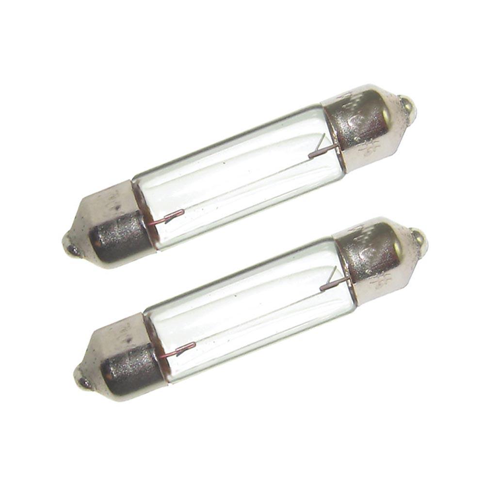 Perko Double Ended Festoon  Bulbs - 24V, 10W, .40A - Pair [0072DP1CLR] - Bulluna.com