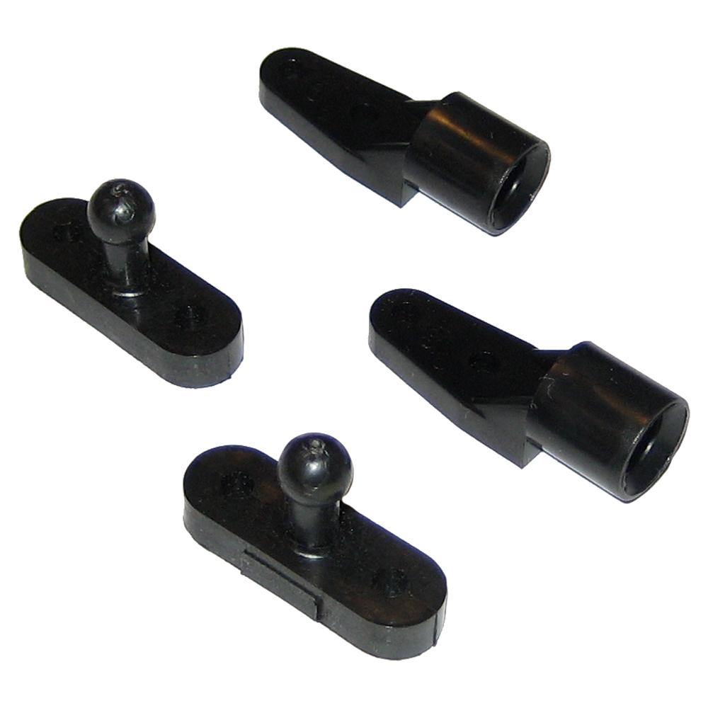 Perko Door Catches - Black Nylon - Pair [0559DP] - Bulluna.com