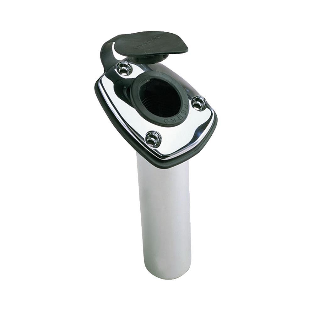 Perko Fishing Rod Holder - 65 Angled Flush Mount - Chrome Plated Zinc [1205DP0CHR] - Bulluna.com