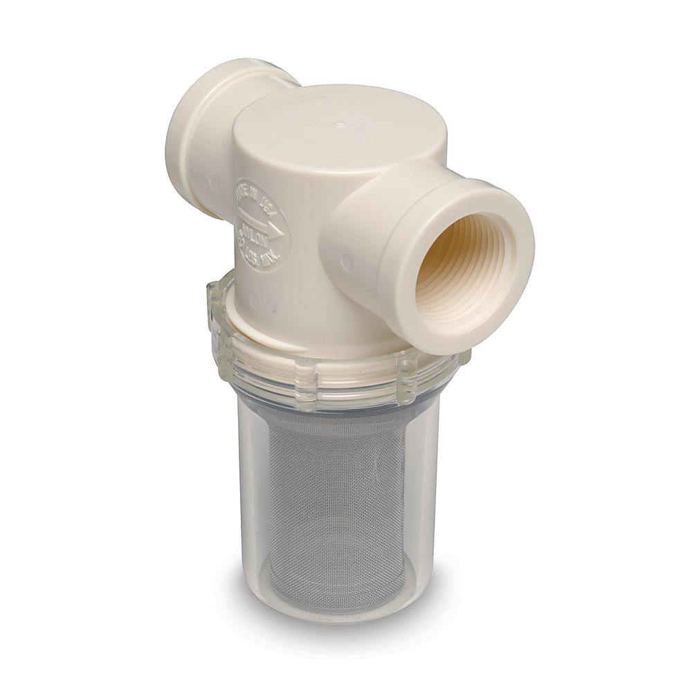 Shurflo by Pentair 1" Raw Water Strainer w/Bracket  Fittings - 50 Mesh [253-321-01] - Bulluna.com