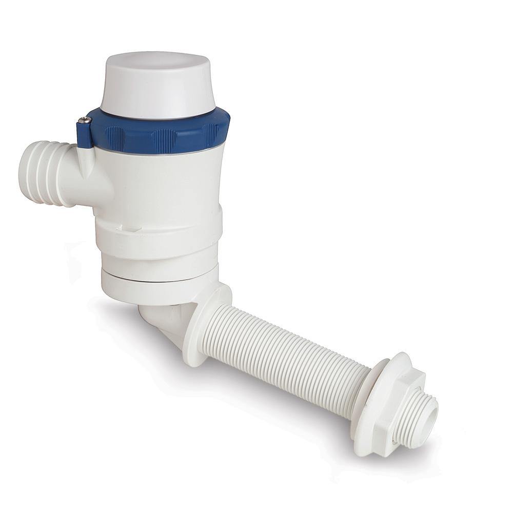 Shurflo by Pentair PIRANHA Angled Port Aerator 600 Livewell Pump - 12 VDC, 600 GPH [357-014-10] - Bulluna.com