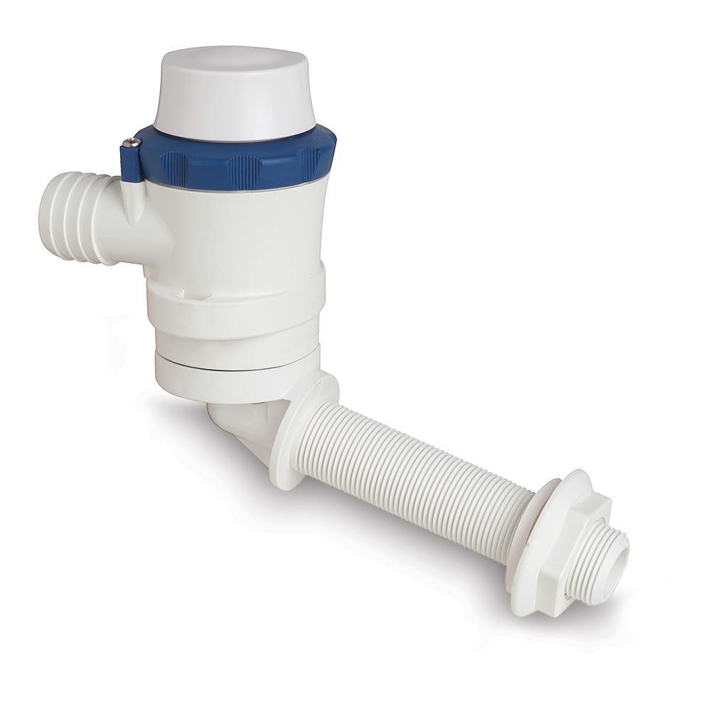 Shurflo by Pentair PIRANHA Angled Port Aerator 800 Livewell Pump - 12 VDC, 800 GPH [357-114-10] - Bulluna.com