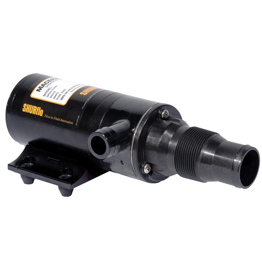 Shurflo by Pentair Self-Priming Dual Blade Macerator Pump - 24VDC, 13GPM [3200-011] - Bulluna.com