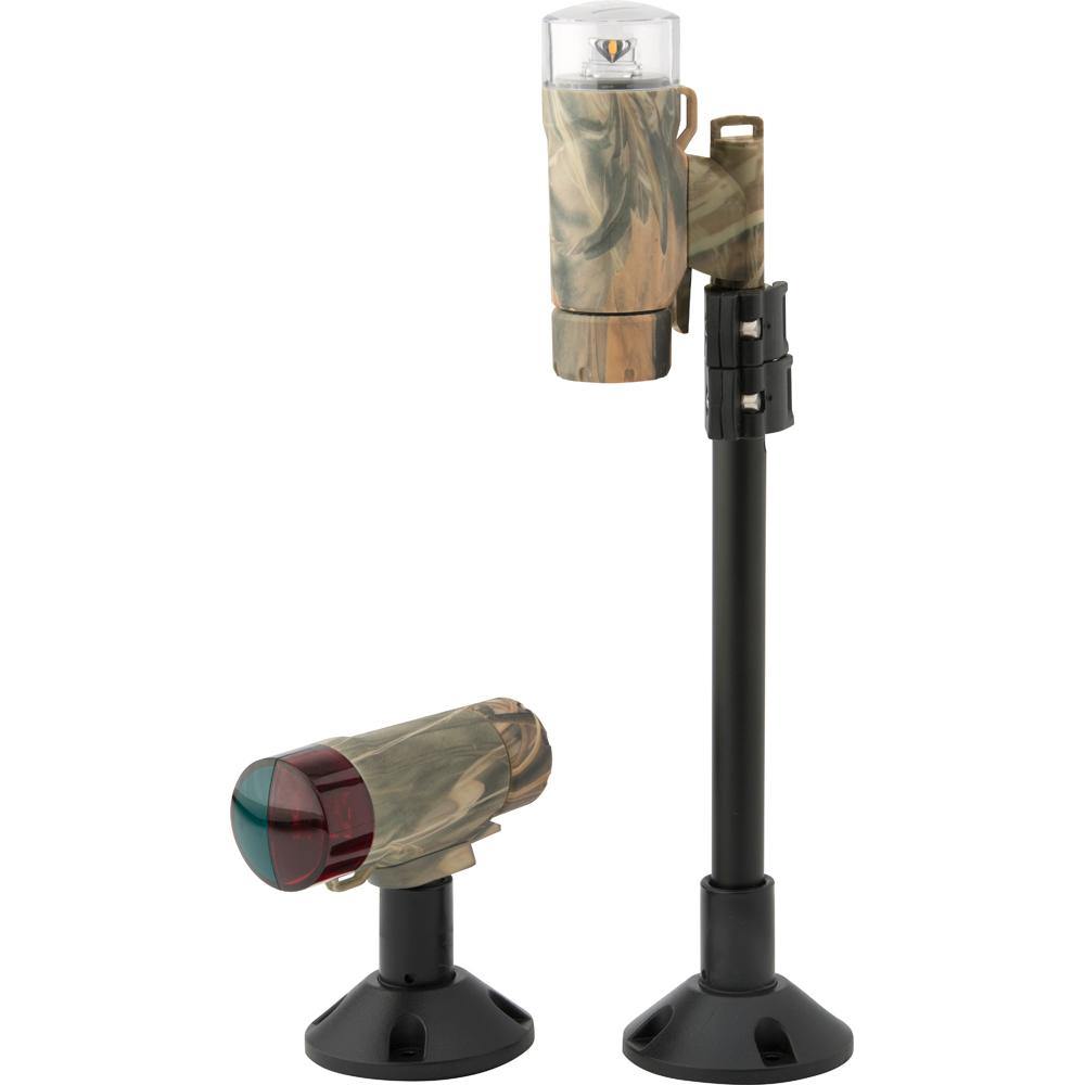 Attwood PaddleSport Portable Navigation Light Kit - Screw Down or Adhesive Pad - RealTree Max-4 Camo [14193-7] - Bulluna.com