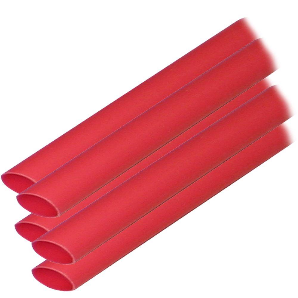 Ancor Adhesive Lined Heat Shrink Tubing (ALT) - 3/8" x 12" - 5-Pack - Red [304624] - Bulluna.com