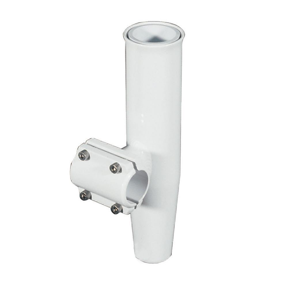 Lee's Clamp-On Rod Holder - White Aluminum - Horizontal Mount - Fits 1.900" O.D. Pipe [RA5204WH] - Bulluna.com