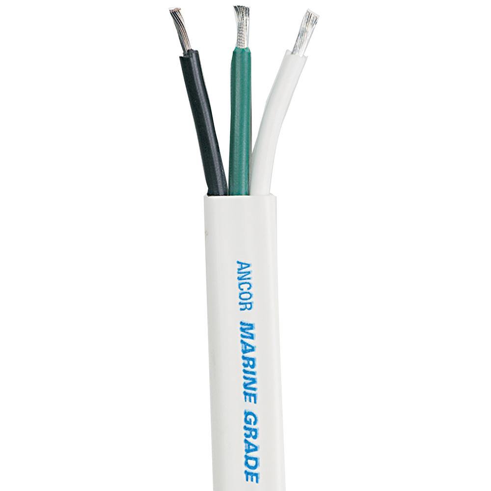 Ancor White Triplex Cable - 8/3 AWG - Flat - 50' [130905] - Bulluna.com