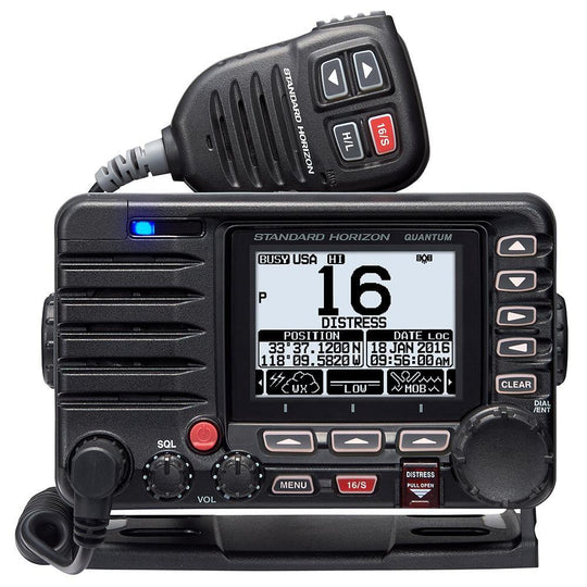 Standard Horizon Quantum GX6000 25W Commercial Grade Fixed Mount VHF w/NMEA 2000, Integrated AIS receiver,  Speaker Mic [GX6000] - Bulluna.com