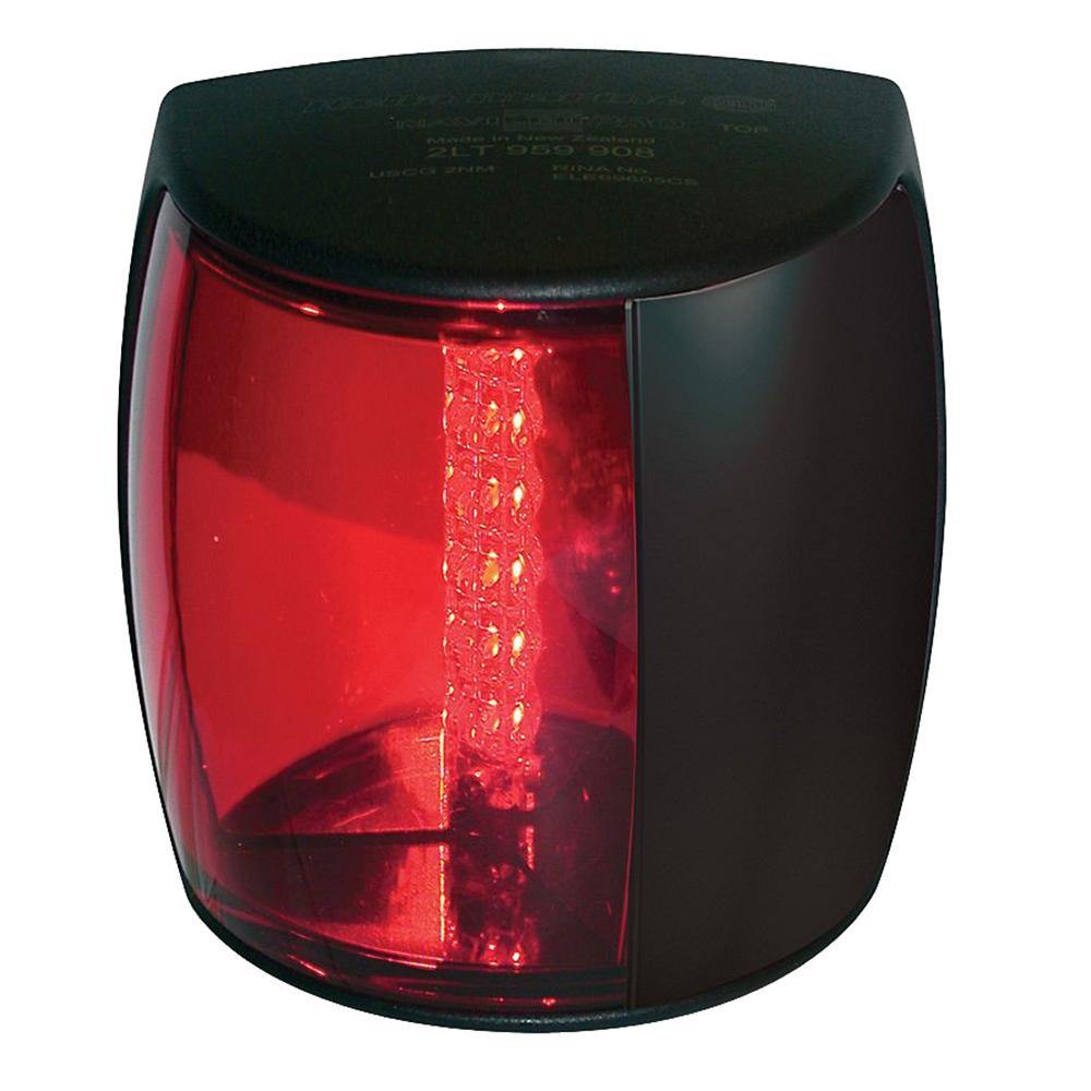 Hella Marine NaviLED PRO Port Navigation Lamp - 2nm - Red Lens/Black Housing [959900001] - Bulluna.com