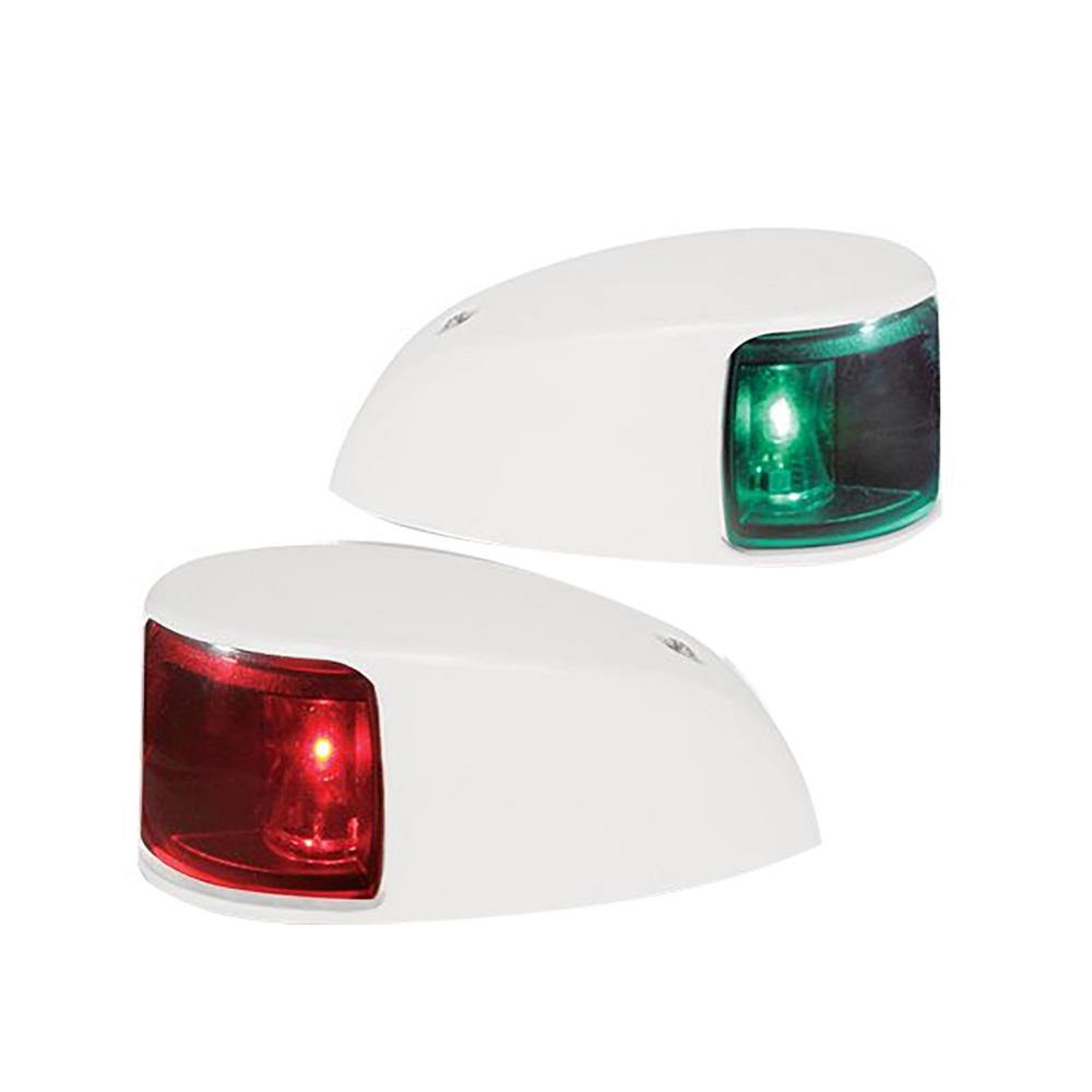 Hella Marine NaviLED Deck Mount Port & Starboard Pair - 2nm - Colored Lens/White Housing [980620811] - Bulluna.com