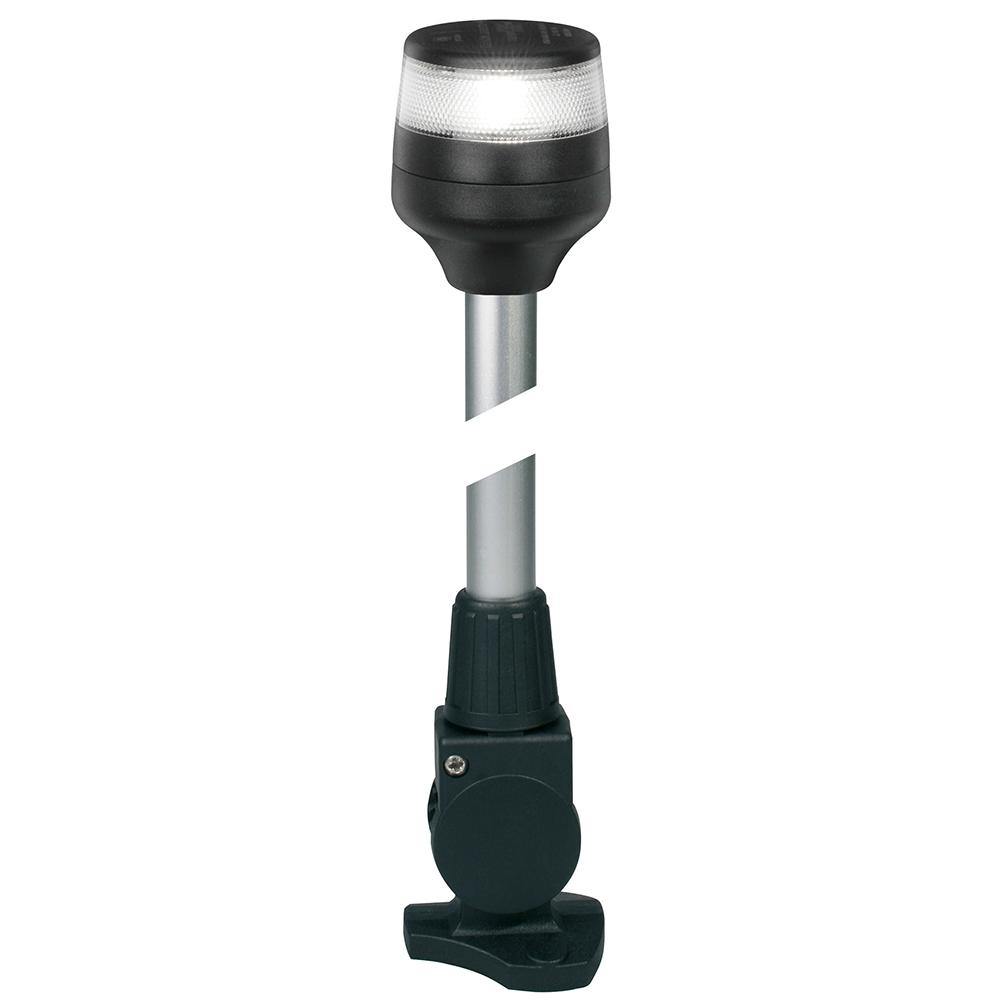 Hella Marine NaviLED 360 Compact All Round Lamp - 2nm - 12" Fold Down Base - Black [980960301] - Bulluna.com