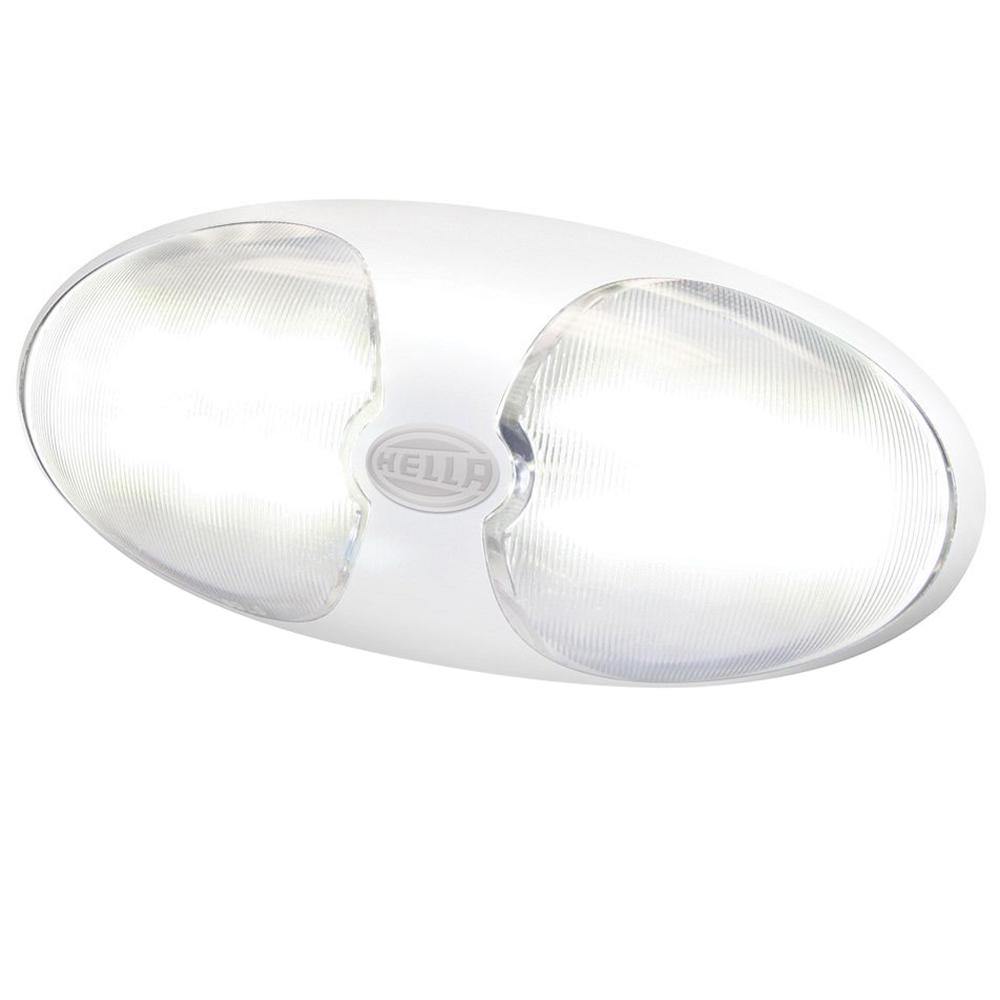 Hella Marine DuraLED 12 Interior/Exterior Lamp - White LED - White Housing [959700101] - Bulluna.com