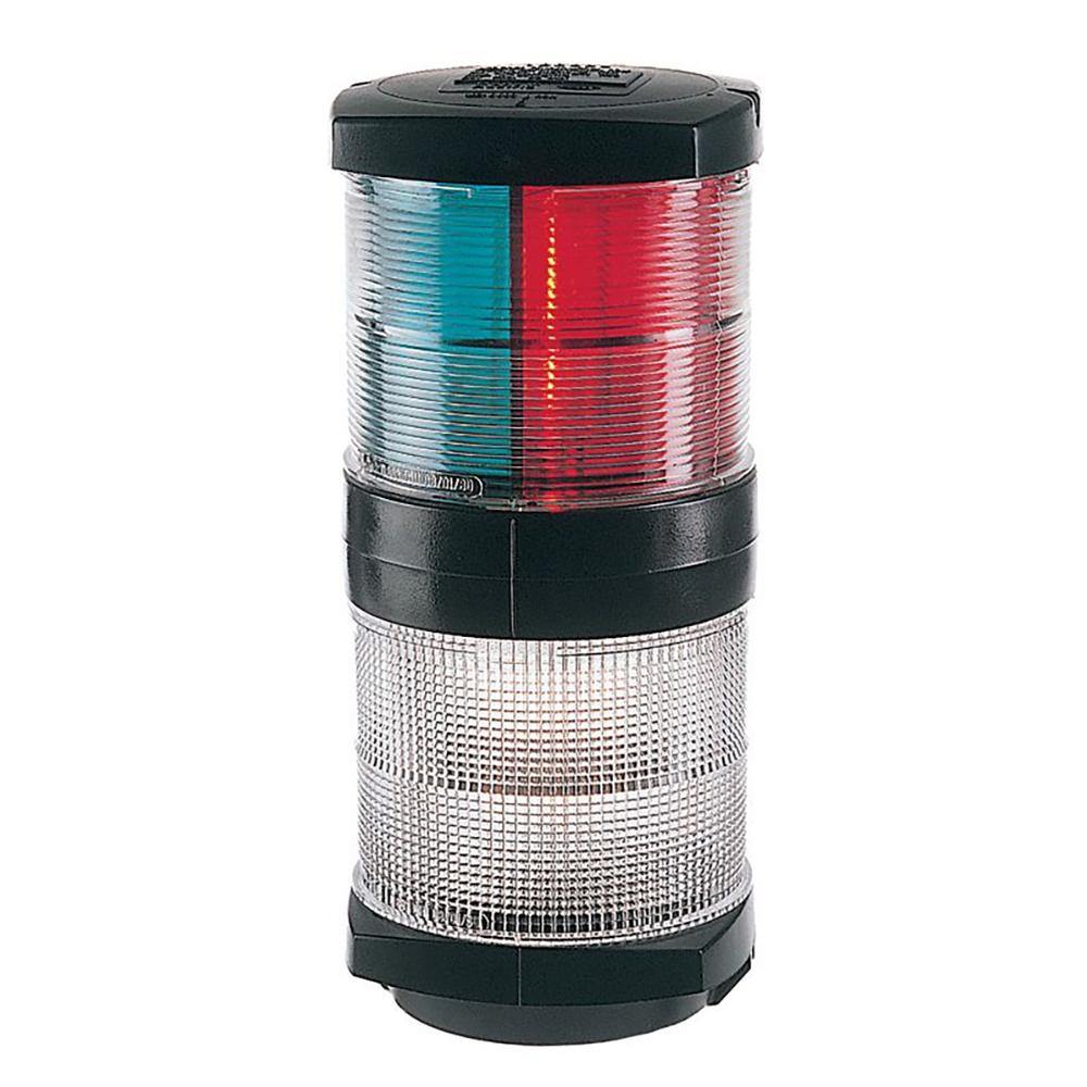 Hella Marine Tri-Color Navigation Light/Anchor Navigation Lamp- Incandescent - 2nm - Black Housing - 12V [002984601] - Bulluna.com