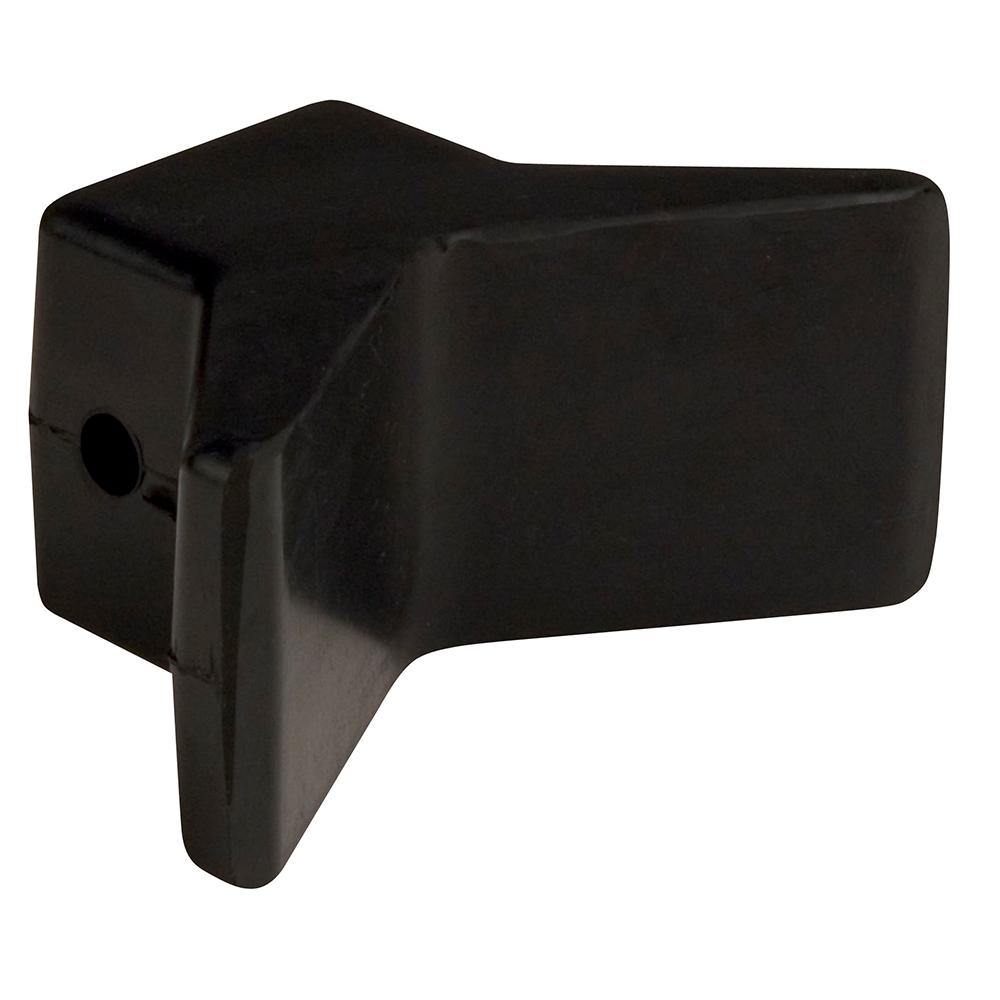 C.E. Smith Bow Y-Stop - 3" x 3" - Black Natural Rubber [29551] - Bulluna.com