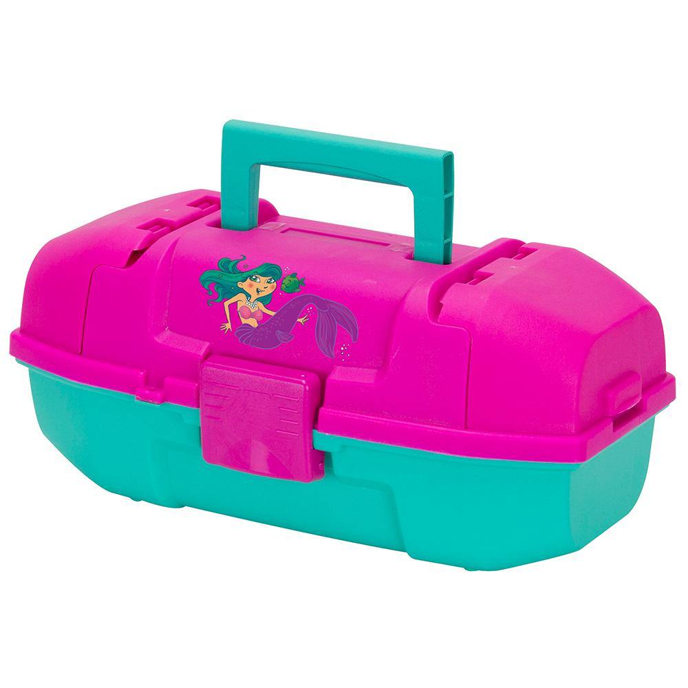 Plano Youth Mermaid Tackle Box - Pink/Turquoise [500102] - Bulluna.com