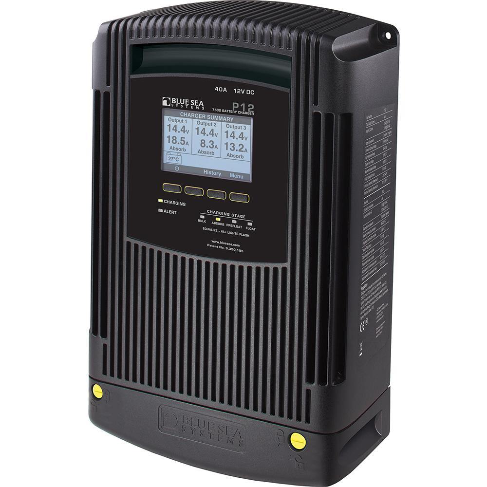 Blue Sea 7532 P12 Gen2 Battery Charger - 40A - 3-Bank [7532] - Bulluna.com