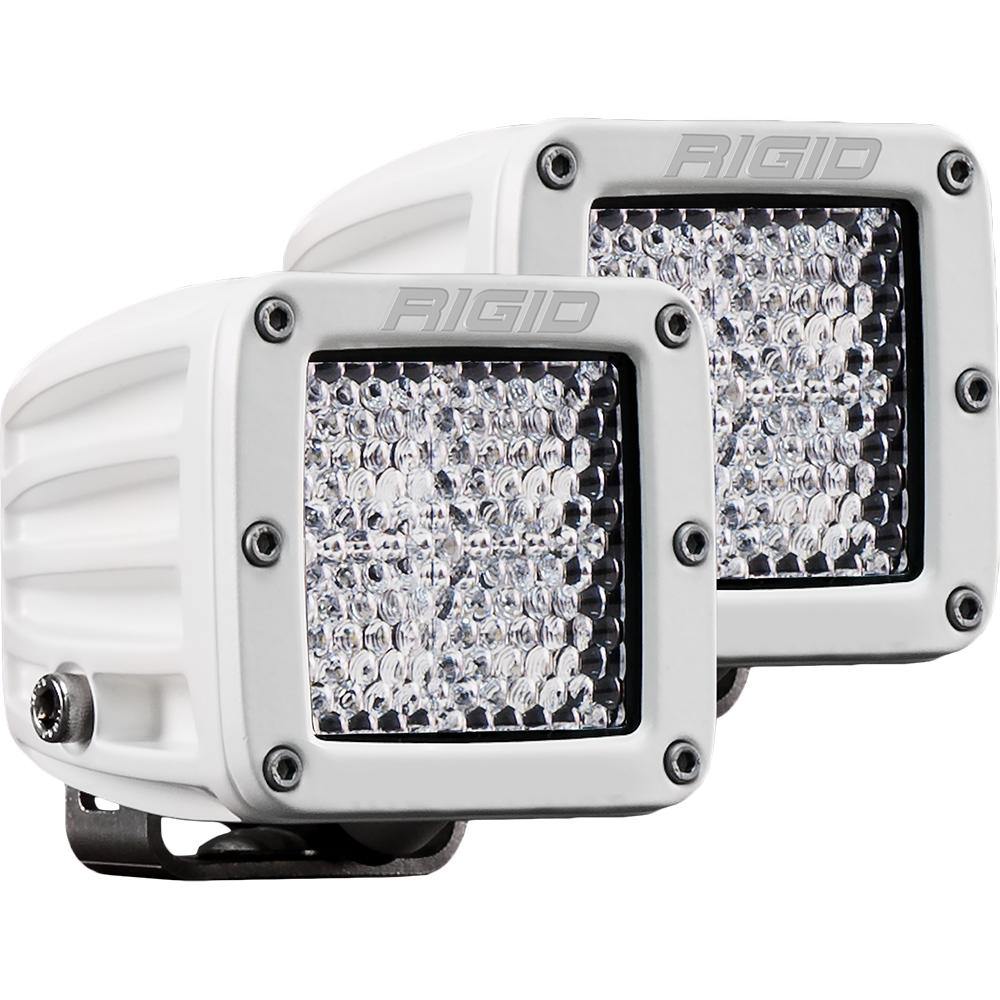 RIGID Industries D-Series PRO Hybrid-Diffused LED - Pair - White [602513] - Bulluna.com