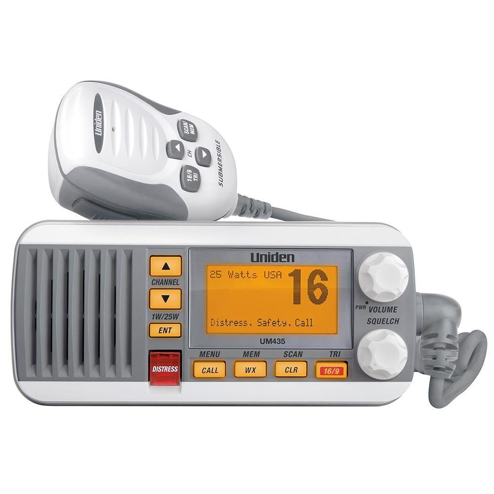 Uniden UM435 Fixed Mount VHF Radio - White [UM435] - Bulluna.com