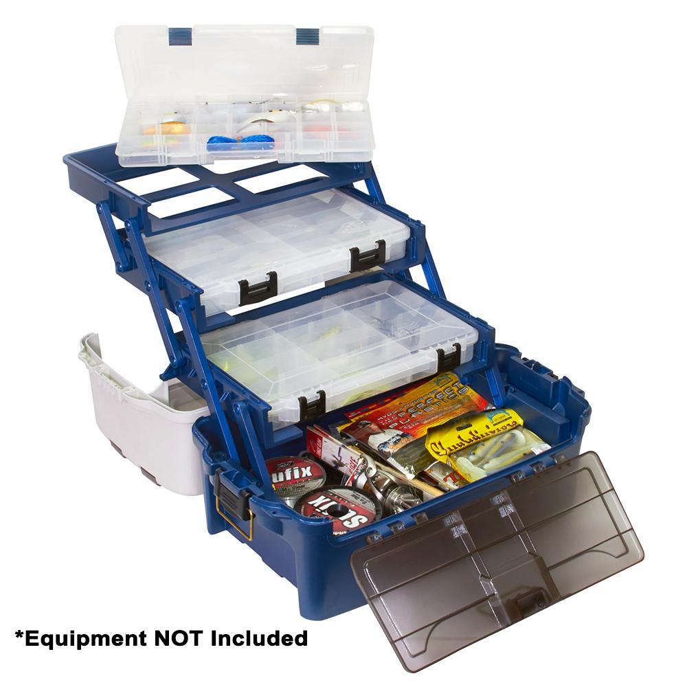 Plano Hybrid Hip 3-Stowaway Tackle Box 3700 - Blue [723700] - Bulluna.com